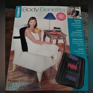 Conair Black Heated Massaging Back Rest